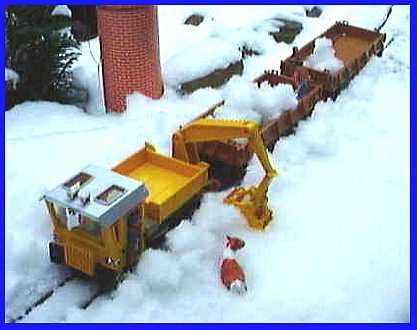 Man kann den Schnee natrlich auch abtransportieren ...